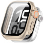 Pouzdro ve stylu Watch Ultra s tvrzeným sklem pro Apple Watch 42mm (Series 10 / 11) - zlaté