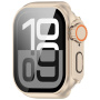 Pouzdro ve stylu Watch Ultra s tvrzeným sklem pro Apple Watch 42mm (Series 10 / 11) - zlaté