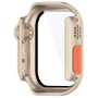 Pouzdro ve stylu Watch Ultra s tvrzeným sklem pro Apple Watch 42mm (Series 10 / 11) - zlaté