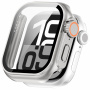 Pouzdro ve stylu Watch Ultra s tvrzeným sklem pro Apple Watch 42mm (Series 10 / 11) - stříbrné