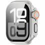 Pouzdro ve stylu Watch Ultra s tvrzeným sklem pro Apple Watch 42mm (Series 10 / 11) - stříbrné