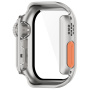Pouzdro ve stylu Watch Ultra s tvrzeným sklem pro Apple Watch 42mm (Series 10 / 11) - stříbrné