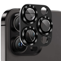 NORTHJO tvrzené sklo s kovovým rámečkem k ochraně čoček fotoaparátu pro iPhone 14 Pro / 14 Pro Max - černé