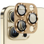NORTHJO tvrzené sklo s kovovým rámečkem k ochraně čoček fotoaparátu pro iPhone 14 Pro / 14 Pro Max - zlaté