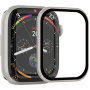Rurihai tvrzené sklo s plastovým rámečkem pro Apple Watch 46mm - starlight