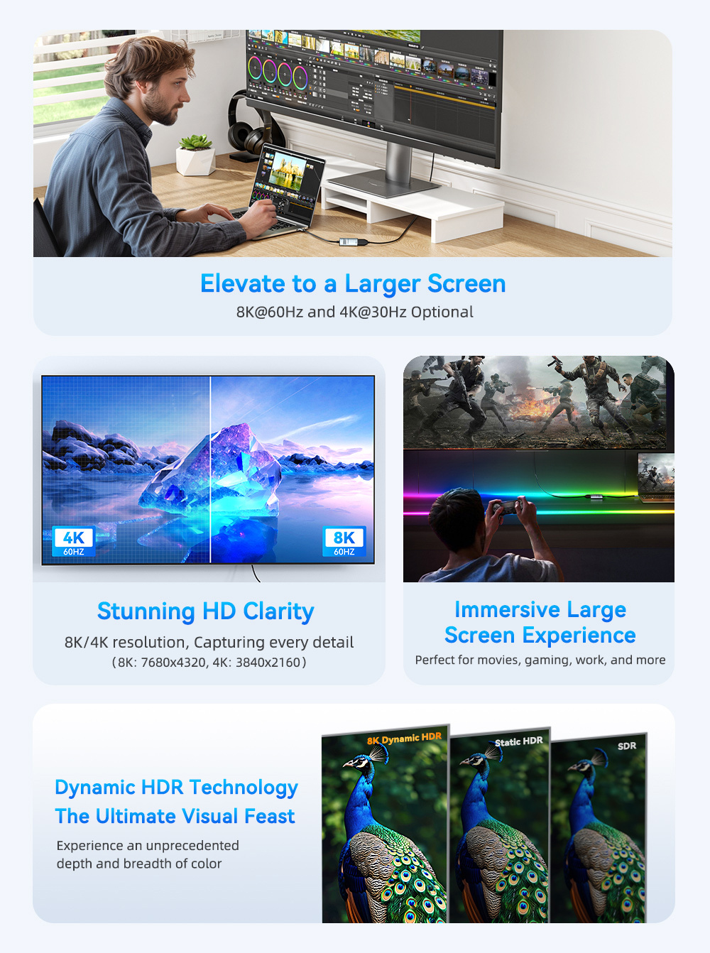 ESSAGER ES-OTG23 video redukce - HDMI na USB-C - tmavě šedá ESSAGER ES-OTG23 video redukce - HDMI na USB-C - tmavě šedá