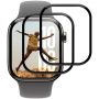 Tvrzené sklo s černým rámečkem pro Apple Watch 46mm - 2 ks