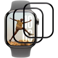 Tvrzené sklo s černým rámečkem pro Apple Watch 46mm - 2 ks