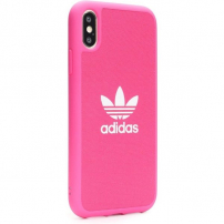 ADIDAS originální kryt z tvrdého plastu pro iPhone XS Max - růžový