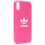 ADIDAS originální kryt z tvrdého plastu pro iPhone XS Max - růžový