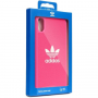 ADIDAS originální kryt z tvrdého plastu pro iPhone XS Max - růžový