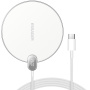 ESSAGER ES-WC15 bezdrátová nabíječka s displejem pro iPhone - 15W - bílá
