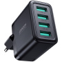JOYROOM JR-TCN03 nabíjecí adaptér s porty 4x USB-A - 24W - černý
