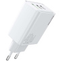 WEKOME WP-U63 rychlonabíjecí adaptér s porty 2x USB-C / USB-A - 40W - bílý