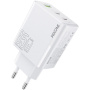 WEKOME WP-U66 GaN rychlonabíjecí adaptér s porty 2x USB-C / USB-A - 65W - bílý
