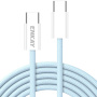 ENKAY opletený nabíjecí a datový kabel - USB-C na USB-C - 2 m - modrý