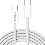 ENKAY opletený nabíjecí a datový kabel - USB-C na USB-C - 2 m - bílý