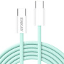 ENKAY opletený nabíjecí a datový kabel - USB-C na USB-C - 2 m - mentolový