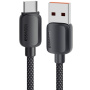 ESSAGER ES-X46 opletený nabíjecí a datový kabel - USB-A na USB-C - 2 m - černý