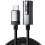 ESSAGER ES-X69 opletený nabíjecí kabel - USB-C na MagSafe 3 pro MacBook - 1 m - tmavě šedý