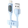 Toocki TQ-X55 nabíjecí a datový kabel - USB-A na Lightning - 1 m - modrý