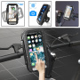 F81 univerzální voděodolné pouzdro s držákem na kolo a motorku na řídítka pro iPhone - černé