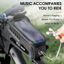 WEST BIKING voděodolná brašna na kolo s prostorem pro iPhone - oranžová