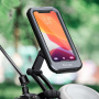 WEST BIKING univerzální magnetické voděodolné pouzdro s držákem na kolo a motorku na řídítka pro iPhone - černé