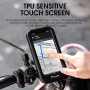 WEST BIKING univerzální magnetické voděodolné pouzdro s držákem na kolo a motorku na řídítka pro iPhone - černé