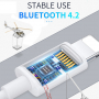 Joyroom JR-EP2 Bluetooth sluchátka s konektorem lightning - bílá