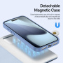 DUX DUCIS Lawa 2v1 odnímatelné flipové pouzdro s MagSafe a peněženkou pro iPhone 17 Pro Max / 18 Pro Max - modré
