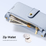 DUX DUCIS Lawa 2v1 odnímatelné flipové pouzdro s MagSafe a peněženkou pro iPhone 17 Pro Max / 18 Pro Max - modré