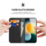 DUX DUCIS Hivo kožené flipové pouzdro pro iPhone Air - černé