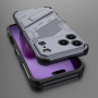 Odolný ochranný kryt se stojánkem pro iPhone 17 Pro Max - šedý
