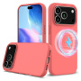 Silikonový kryt s MagSafe pro iPhone 17 Pro Max - korálový