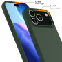 Silikonový kryt s MagSafe pro iPhone 17 Pro Max - tmavě zelený
