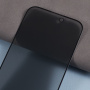 Tvrzené 2.5D Anti-Spy sklo s černým rámečkem pro iPhone 17