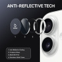 NORTHJO skla s kovovým rámečkem k ochraně čoček zadního fotoaparátu pro iPhone 17 - stříbrná
