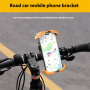 Z012 držák na kolo a motorku na řídítka pro iPhone - oranžovobílý