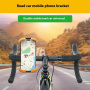 Z012 držák na kolo a motorku na řídítka pro iPhone - oranžovobílý