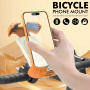 Z012 držák na kolo a motorku na řídítka pro iPhone - oranžovobílý