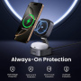 UGREEN Qi2 2v1 skládací magnetický bezdrátový stojánek pro iPhone / AirPods - 15W - tmavě šedý