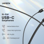 UGREEN EP103 sluchátka s konektorem USB-C - černá