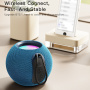 Yesido YSW13 bezdrátový Bluetooth reproduktor s podsvícením - modrý