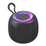 USAMS YX014 bezdrátový Bluetooth reproduktor s podsvícením - černý