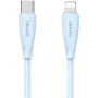 USAMS US-SJ717 nabíjecí a datový kabel - USB-C na Lightning - 1 m - modrý