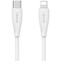USAMS US-SJ717 nabíjecí a datový kabel - USB-C na Lightning - 1 m - bílý