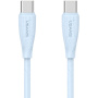 USAMS US-SJ716 nabíjecí a datový kabel - USB-C na USB-C - 1 m - modrý
