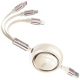 WEKOME Star Series 3v1 výsuvný nabíjecí a datový kabel - USB-A na USB-C / Lightning / micro USB - 1,2 m - béžový