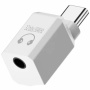 Mini audio redukce - 3,5 mm jack na USB-C - bílá